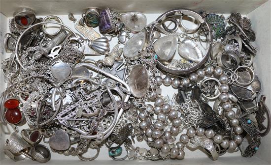 Mixed silver jewellery